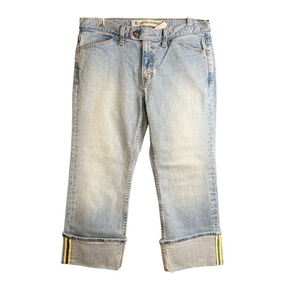 Gap Low Rise Cropped Denim Jeans Women Size 8 - Picture 1 of 8